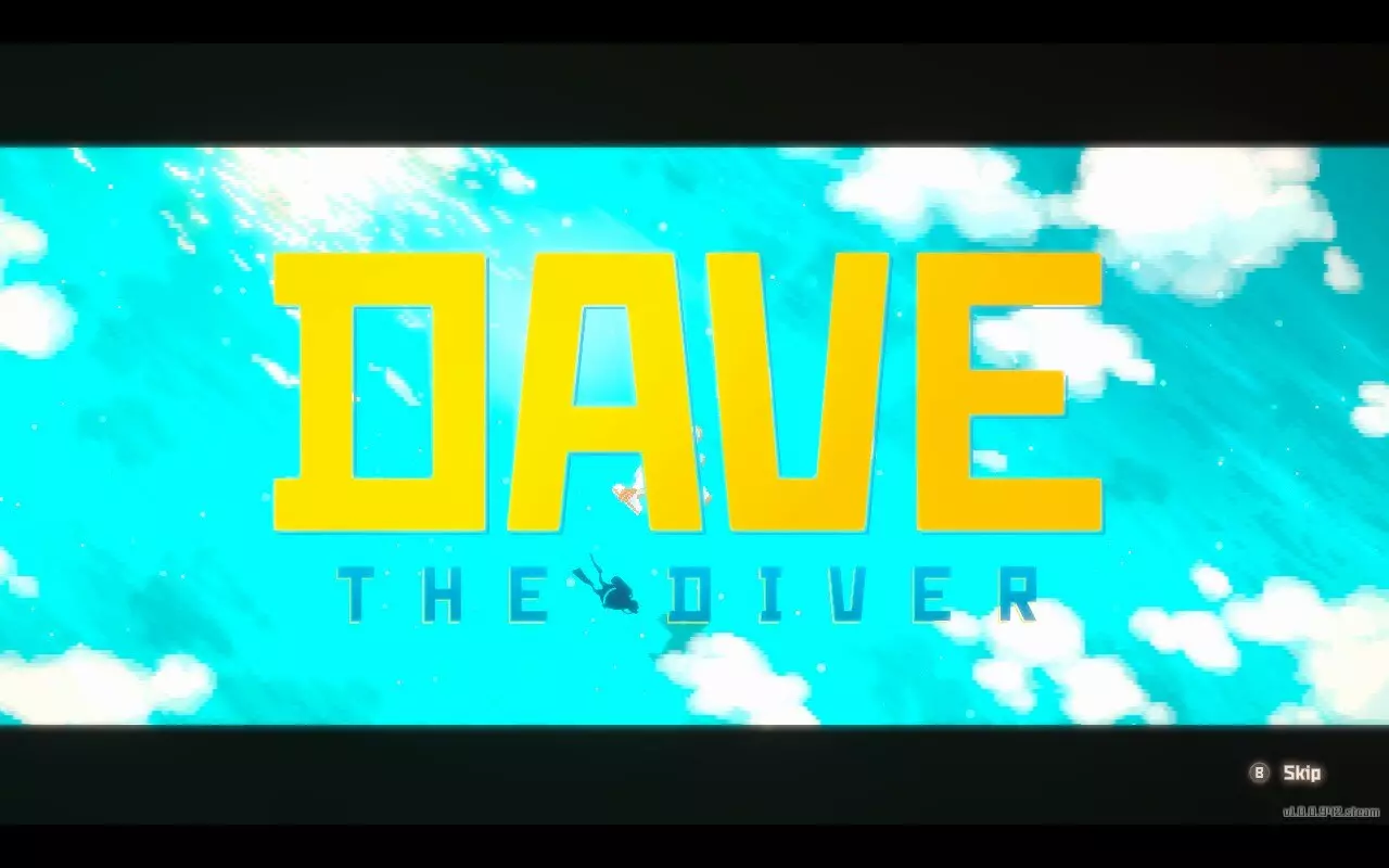 Dave the diver pantalla de título