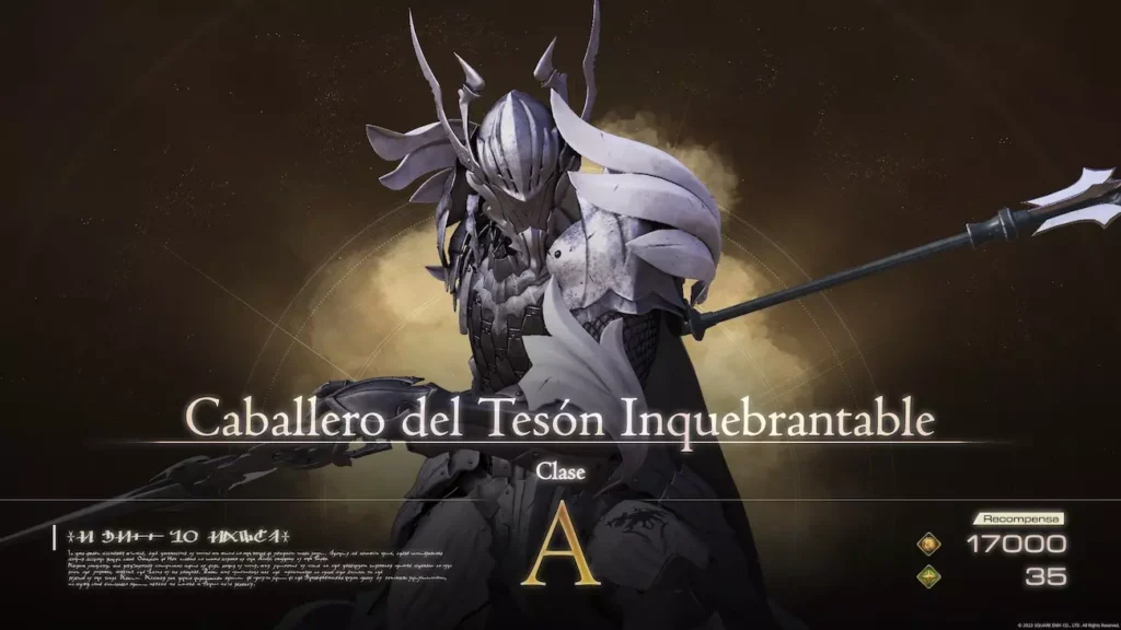 Escoria Caballero del Teson Inquebrantable FF16 - Final Fantasy XVI Escorias