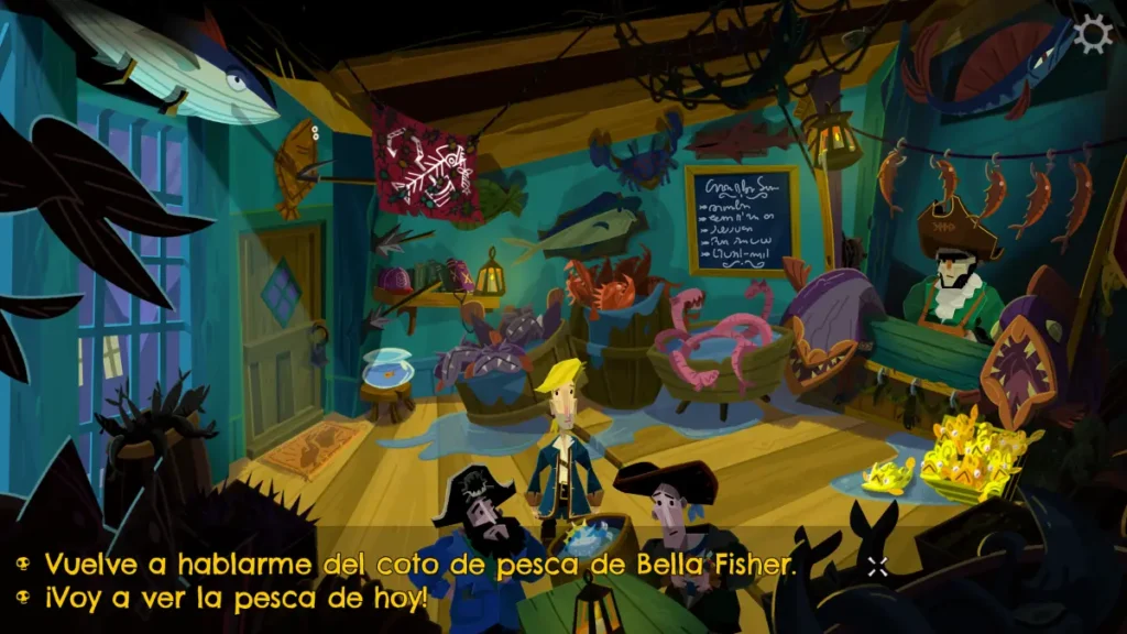 Return to monkey island parte 4 pescaderia Bella Fisher